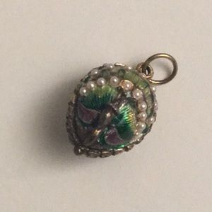 New price! Faberge-like egg charm/pendant